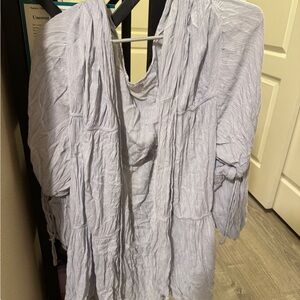 Free People Juliet Duster in Light Blue